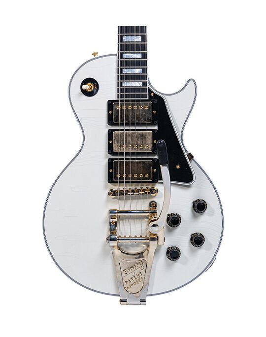 Gibson Custom Shop Murphy Lab 1957 Les Paul Custom 3-Pickup Bigsby Polaris Whit Ultra Light Agede