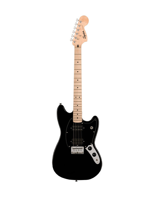 Squier FSR Sonic Mustang HH Black Pickguard Black Limited Edition