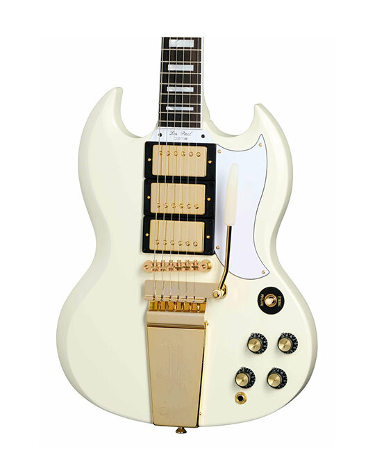 Epiphone 1963 Les Paul SG Custom with Maestro Vibrola Classic White