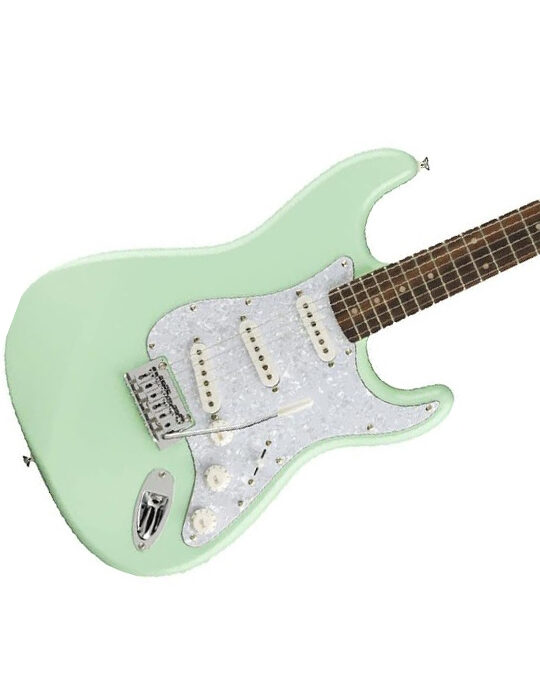 Squier FSR Affinity Series Stratocaster White Pearloid Pickguard Surf Green Limited Edition